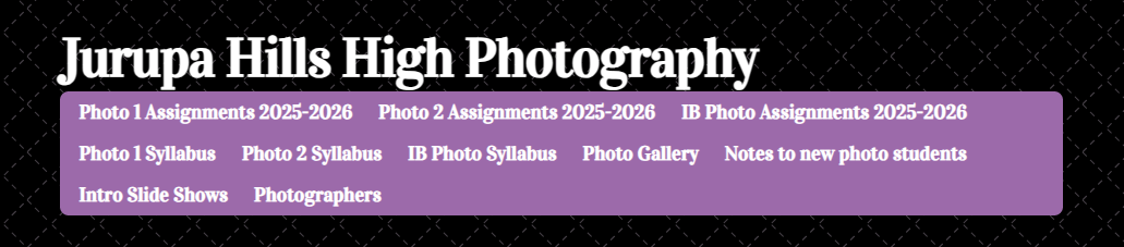Jurupa Hills High School Photography header screenshot